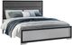 Global Furniture USA Amelia Black/Gray King Panel Bed with LED-0