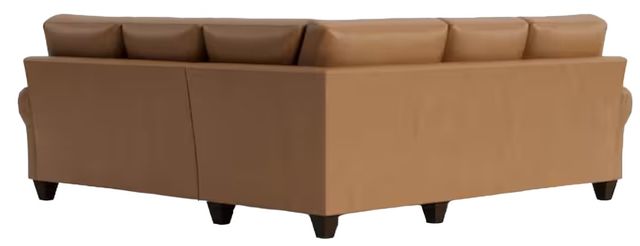 Bassett® Furniture Customizable Benchmade Premier 2-Piece Leather Large Panel Arm L-Shaped Sectional-2
