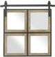Crestview Collection Four Square Black/Light Brown Wall Mirror-0
