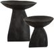Uttermost® Shadow 2-Piece Matte Dark Brown Pedestal Bowl Set-0