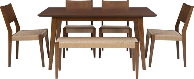 Powell® Cosgrove 6-Piece Brown Dining Set-1