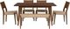 Powell® Cosgrove 6-Piece Brown Dining Set-1