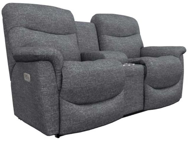 La-Z-Boy® James Midnight Power Reclining Loveseat with Headrest and Console-0