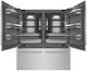 ZLINE 72" 39.6 Cu. Ft. Satin Stainless Steel Built-In French Door Refrigerator with Graphite Gray Interior -1