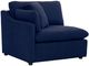 Mazin Furniture Howerton 5-Piece Blue Modular Sectional Sofa with 3 Pillows-3