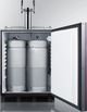 Summit® Commercial Series 5.5 Cu. Ft. Panel Ready Beer Cooler/Kegerator-3