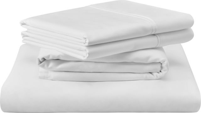 Tempur-Pedic® TEMPUR-Adapt® Luxe 4-Piece White Egyptian Cotton Queen Sheet Set