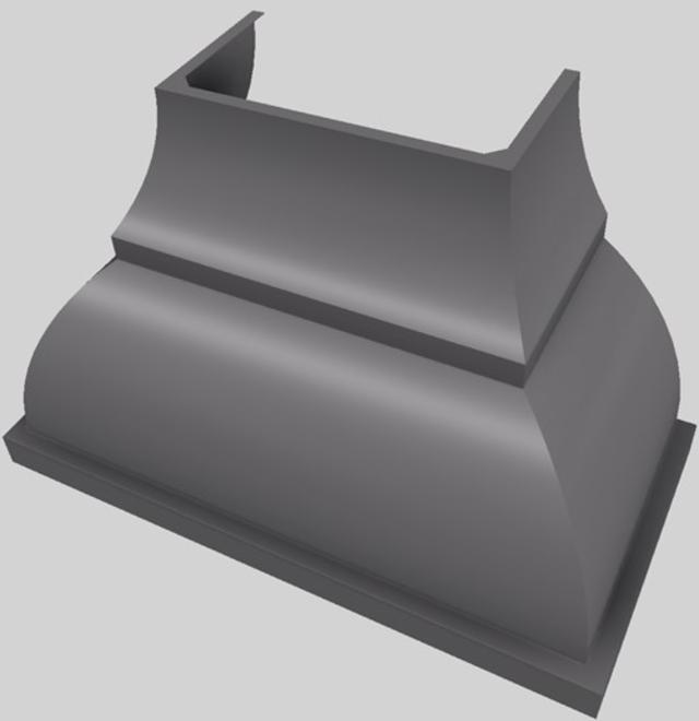 Vent-A-Hood® Designer Series 48" Gunsmoke Wall Mounted Range Hood-2