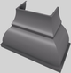 Vent-A-Hood® Designer Series 48" Gunsmoke Wall Mounted Range Hood-5
