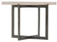Bernhardt Hathaway White Square Cocktail Table with Oil-Rubbed Bronze Base-0
