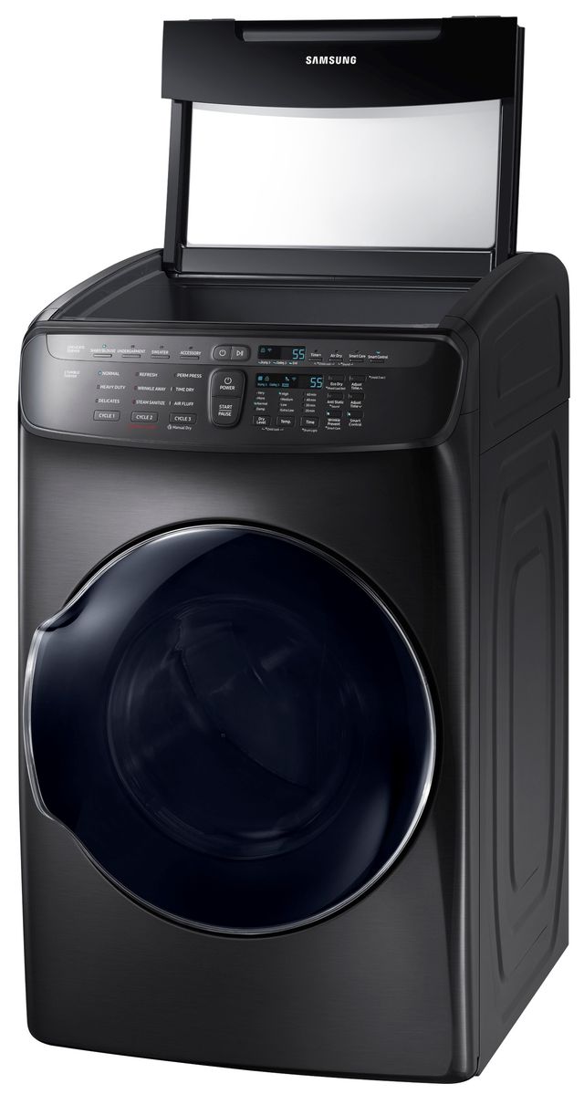 Samsung 7.5 Cu. Ft. Black Stainless Steel FlexDry™ Electric Dryer-2