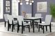 Titanic Furniture Tina 5-Piece Black/White Dining Set-0