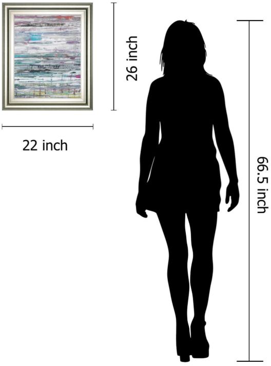 Classy Living Hilario Gutierrez 26" Land Drift Wall Art-2