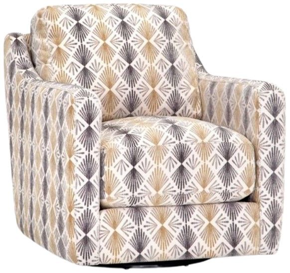 Franklin™ Springer Anemone Mineral Swivel Accent Chair-0