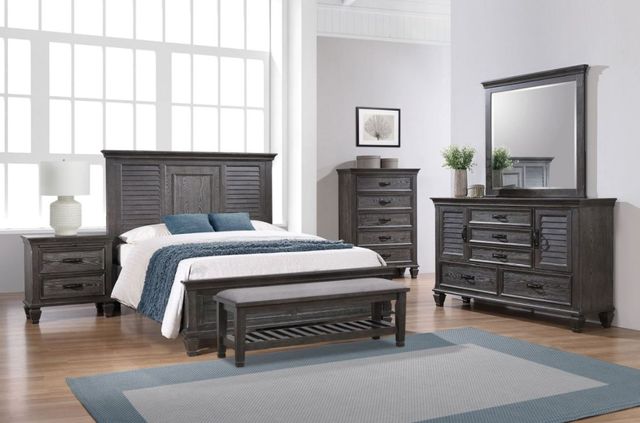 Coaster® Franco Weathered Sage Panel Bed-2