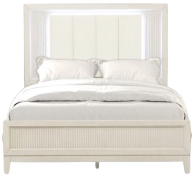 Furniture of America® Isadore Antique White Queen Panel Bed-0