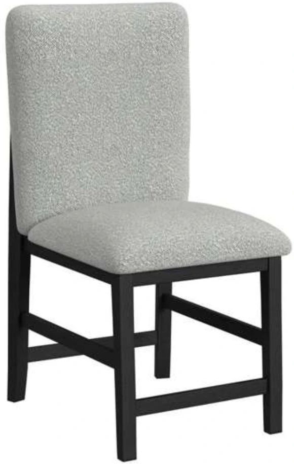 Elements International Portland Black/Gray Square Back Counter Stool-0