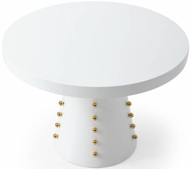 Meridian Furniture Scarpa White High Gloss Dining Table-1