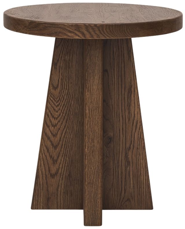 Hooker® Furniture Driftwood Worn Saddle Round End Table-1