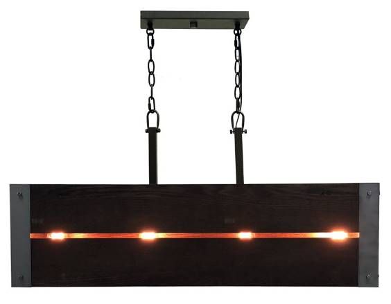 YHD Winchester Dark Espresso 4-Light Island Light-3