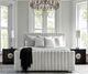 Bernhardt Silhouette White King Upholstered Panel Bed-3