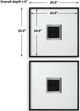 Uttermost® Origins Shadow 2-Piece Dark Bronze/Satin Black Wall Art-2