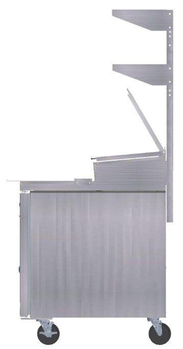 Hoshizaki 67" Stainless Steel Double Overshelf Kit-2