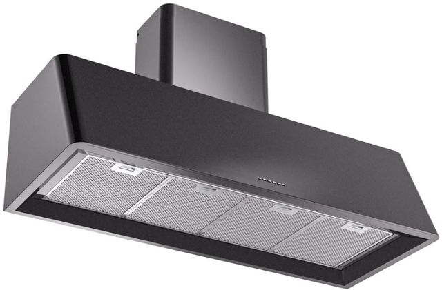 Ilve® Nostalgie II Series 48" Glossy Black Wall Mounted Range Hood-1