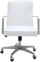 Modus Furniture One Brushed Stainless Steel/White Office Chair-1