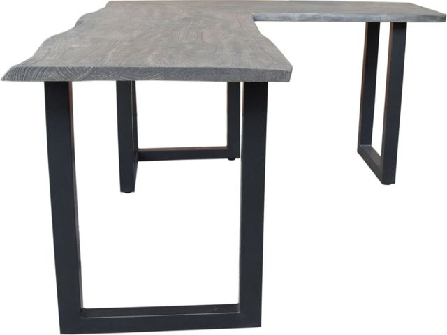 Coast2Coast Home™ Sandblast Graywash L-Shaped Writing Desk-3