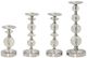 Stylecraft 4-Piece Chrome Candle Holder Set-0
