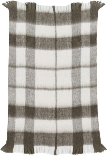 Surya Lanose Medium Gray/Cream 50"x60" Throw Blanket-1
