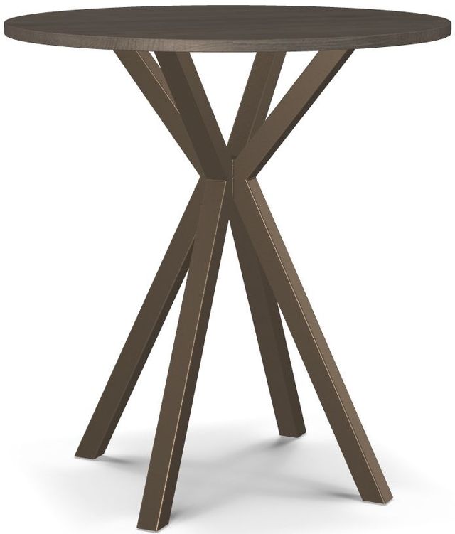 Amisco Customizable Asterisk Round Bar Table with Metal Stand-0