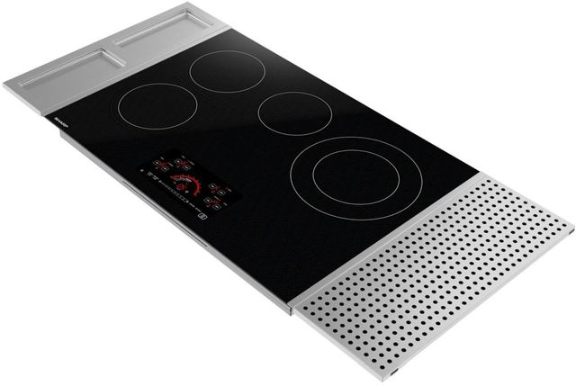 Sharp® 30" Black with Stainless Steel Side Trims Electric Cooktop-2