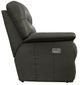La-Z-Boy® James Charcoal Leather Power Reclining Loveseat with Headrest-2