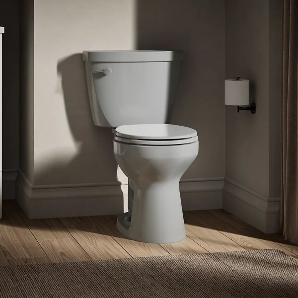 KOHLER® Cimarron® Ice Gray Round-Front Toilet Bowl-2