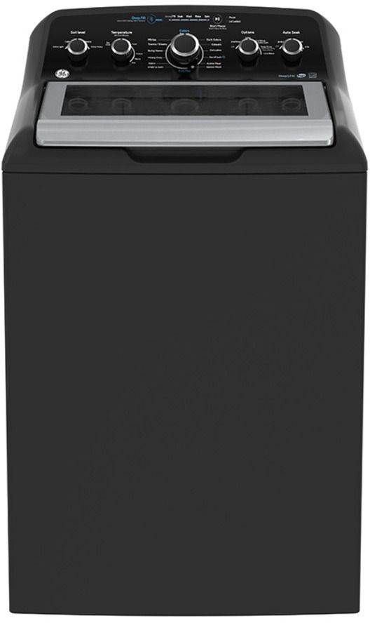 GE® Diamond Gray Top Load Washer & Electric Dryer Laundry Pair-1