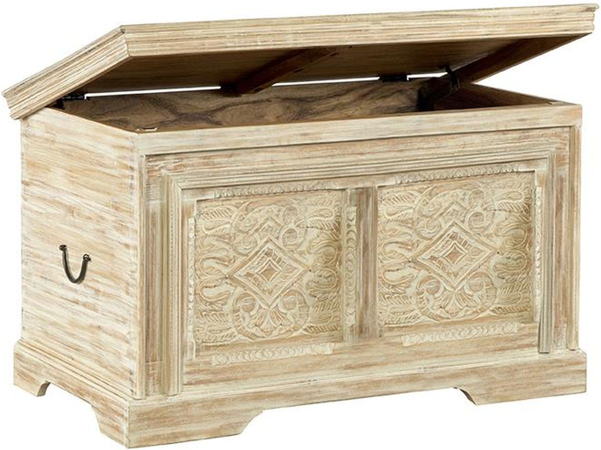 Coaster® Nilay White Washed Storage Trunk