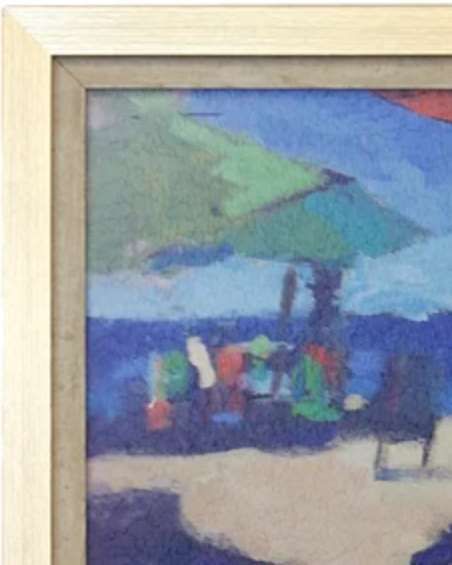 Stylecraft Playa Beige/Blue/Blue-Green/Light Blue/Red Wall Art -1