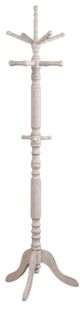 TEI Hardwood Antique White Coat Stand-0