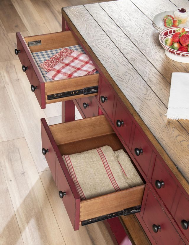 Legacy Classic Vintage Market Barnwood Oak/Spiced Apple Kitchen Island-3
