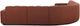 Moe's Home Collection Roman 5-Piece Rust L-Shaped Sectional-4