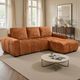 Primo International™ Mia Orange Right Facing Sleeper Sectional-1