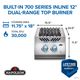 Napoleon Built-In 700 Series 12" Stainless Steel Liquid Propane Side Burner-2