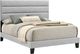 New Classic® Home Furnishings Asher Smoke Eastern King Upholstered Panel Bed-0