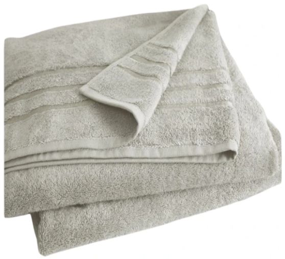Cariloha Harbor Gray Viscose and Turkish Cotton Blend Bath Sheet-0