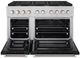 ZLINE Paramount 48" Stainless Steel Pro Style Dual Fuel Range with Black Matte Door-2