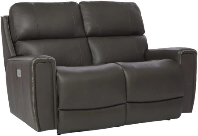 La-Z-Boy® Apollo Slate Leather Power Reclining Loveseat with Headrest-0