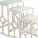 Sunny Designs™ 3-Piece White Sand Nesting Table Set-4