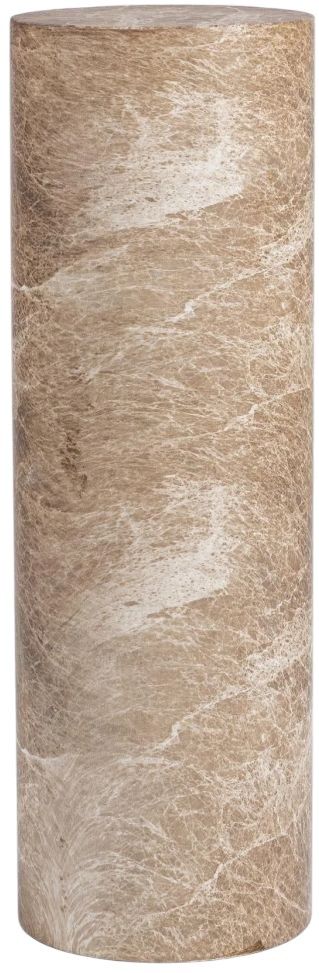 Classic Home Norfolk Brown/Ivory Large Round Display Pedestal-2